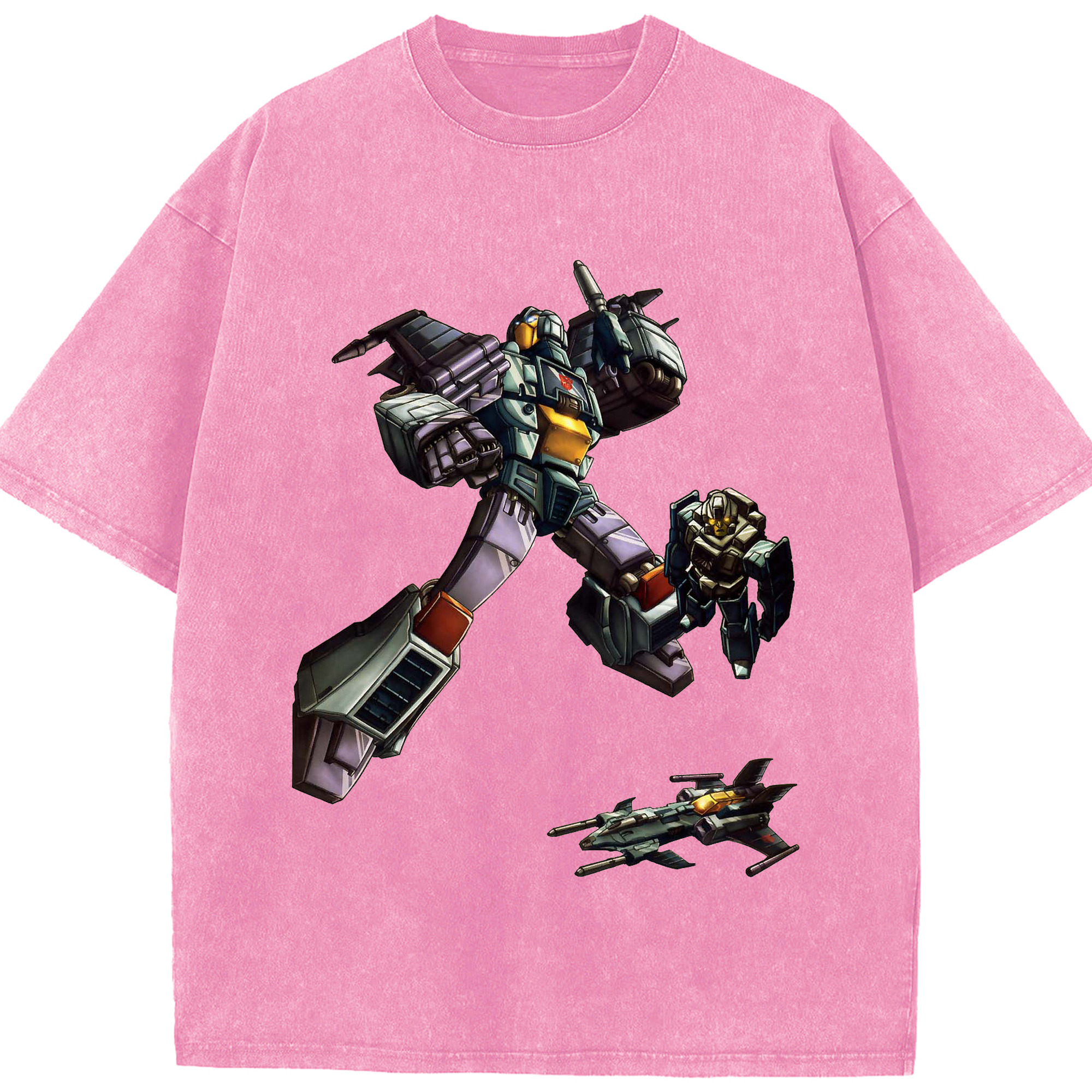 （画像用）  綿100% ヴィンテージ風 半袖Tシャツ（フロントプリント）